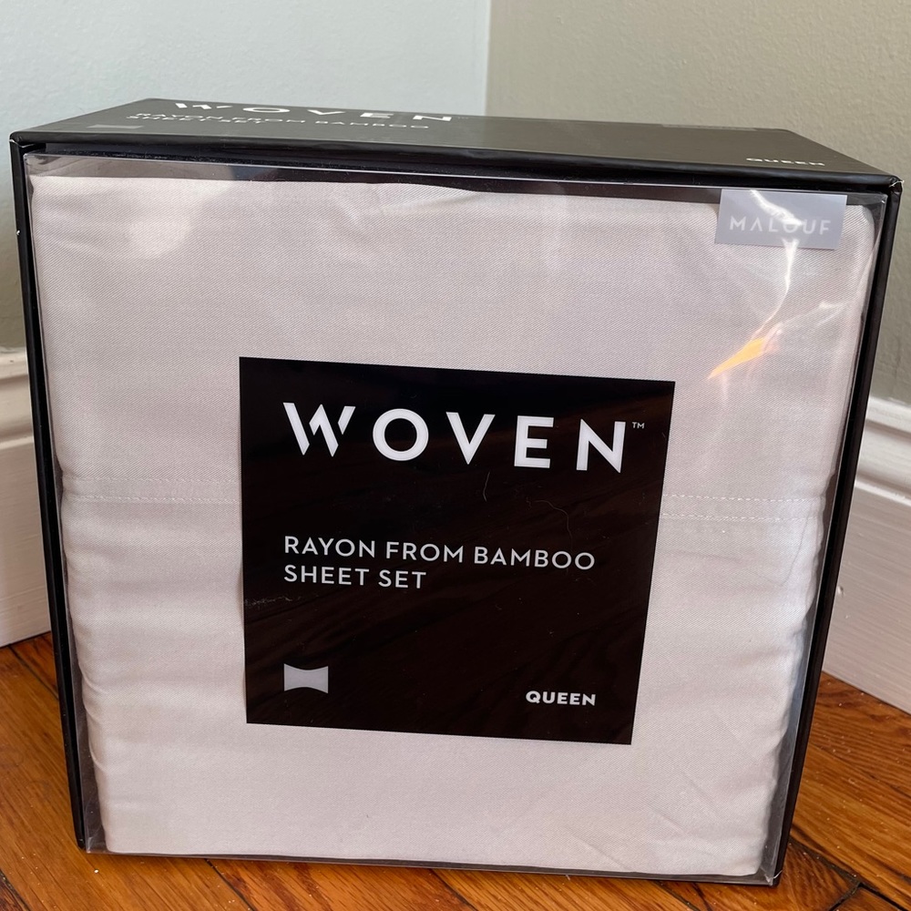 Queen size “Woven Rayon From Bamboo sheet set “